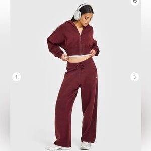 Oner Active Knit Hoodie and Wide Leg Pant Set (Medium Short)
